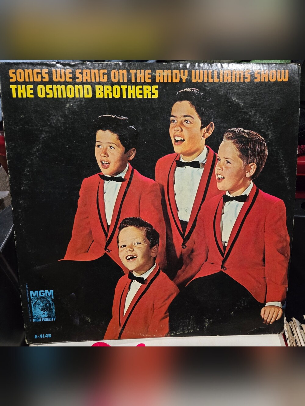 The Osmond Brothers Songs We Sang on the Andy Williams Show Vinyl Record Album